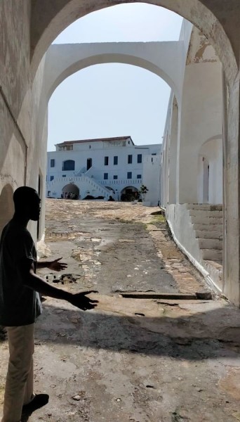 Arrivé au fort, nous faisons la visite guidée